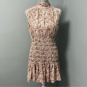 HOUSE OF HARLOW 1960 REVOLVE floral print mini halter dress size small wedding